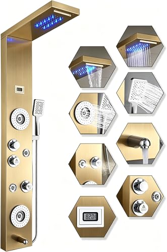 ELLO&ALLO Stainless Steel Shower Panel