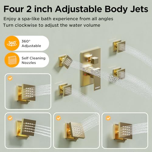 Shower System with 4 Body view 5