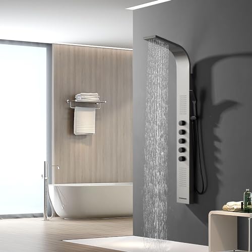 BWE Shower Panel System Brushed view 5