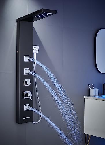 MENATT LED Shower Panel Tower view 4