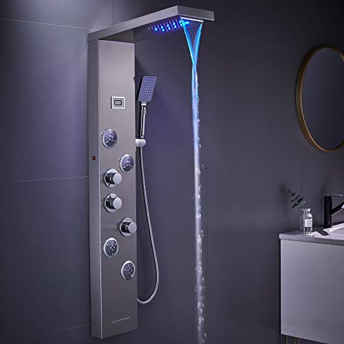 MENATT LED Shower Panel with view 2