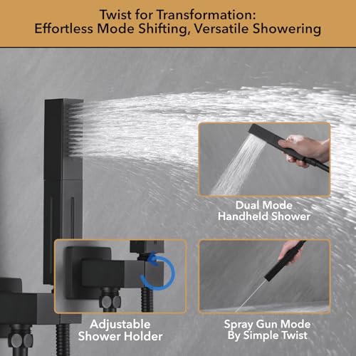 VANFOXLE Shower Faucet Set Matte view 5