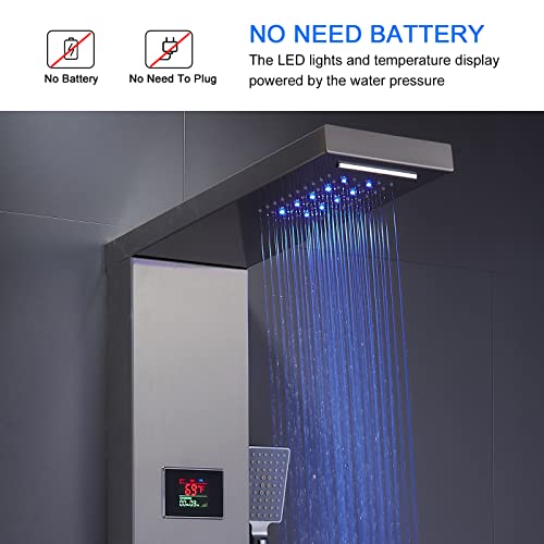 MENATT LED Shower Panel 5-in-1 view 3