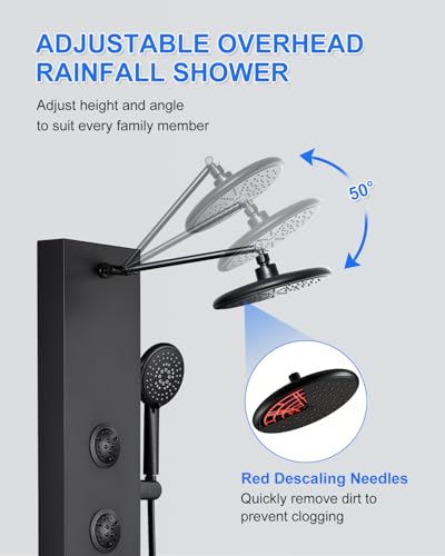KINKIB Rainfall Shower Panel Tower view 3