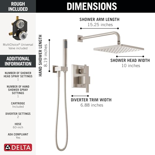 Delta Modern 14 Series Square view 3