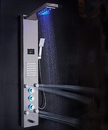 ELLO&ALLO LED Rainfall Waterfall Shower view 2