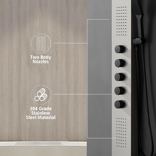 BWE Shower Panel System Brushed view 3