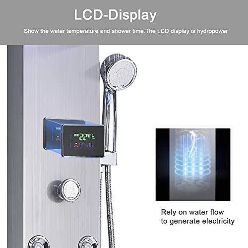 FUZ Contemporary Shower Panel Tower view 4