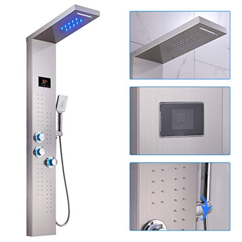 ELLO&ALLO LED Thermostatic Shower Panel view 2