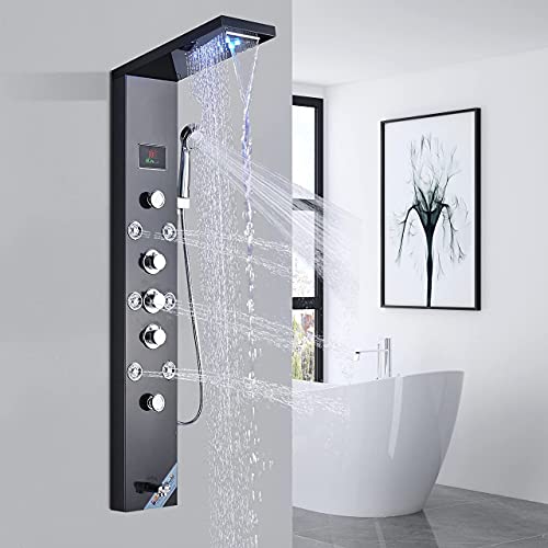 FUZ Contemporary Shower Panel Tower view 3