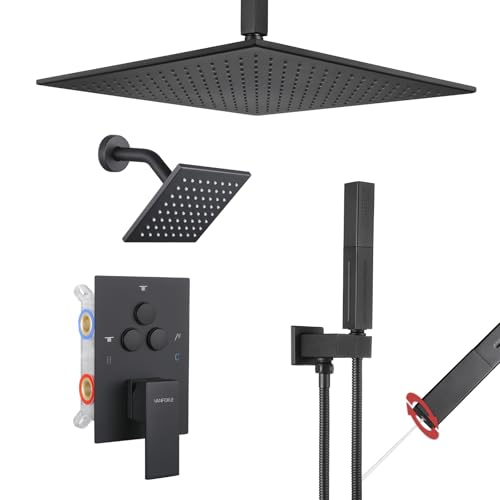 VANFOXLE Shower Faucet Set Matte