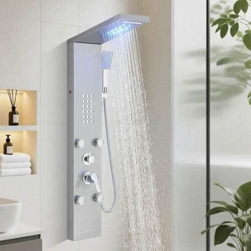 FUZ LED Brushed Nickel Shower view 2