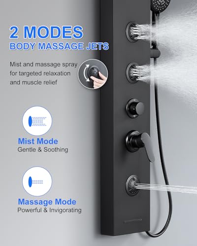 KINKIB Rainfall Shower Panel Tower view 5