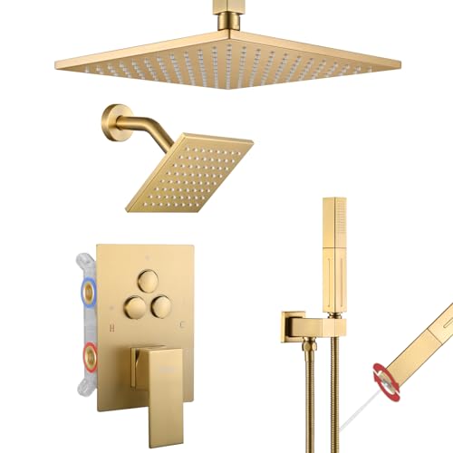 VANFOXLE Shower System Brushed Gold