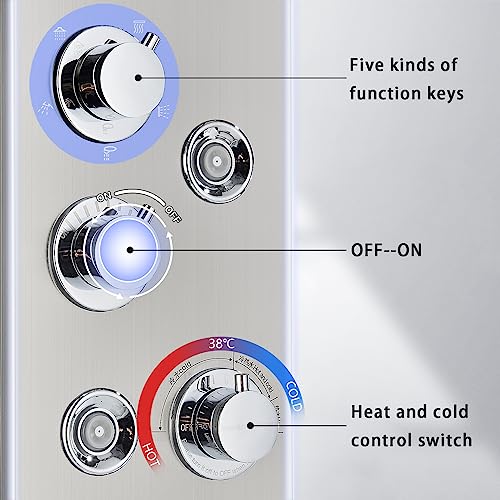 AlenArt Shower Panel LED Shower view 5