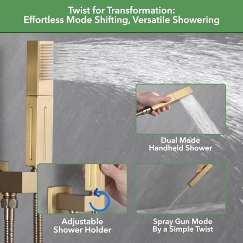 VANFOXLE Shower System Brushed Gold view 5