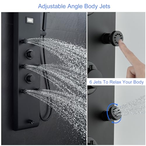 MENATT 4-in-1 Shower Panel 9" view 5