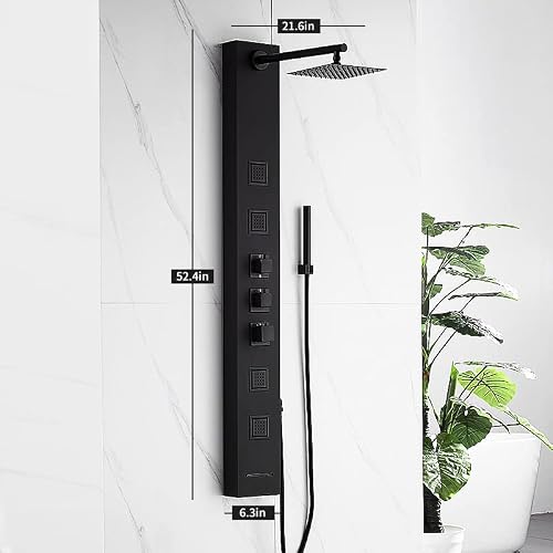 Achelous Square Rainfall Shower Head view 2