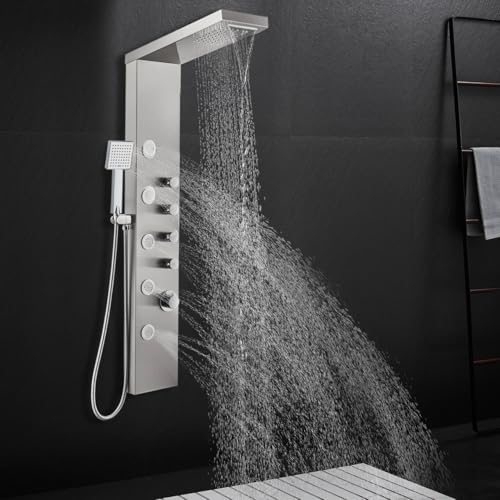 ROVATE 4-in-1 Rainfall Waterfall Shower