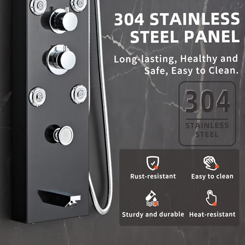 HSYLYPA LED 5-in-1 Shower Panel view 2