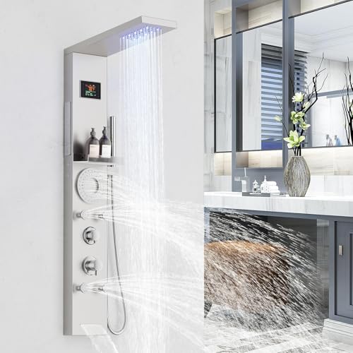 RUMOSE Brushed Nickel Shower Panel