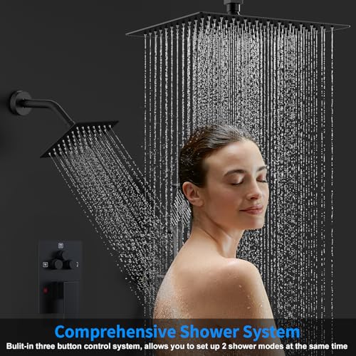 Shower Faucet Set 12" Ceiling view 2