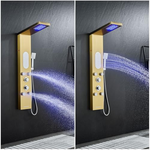 MENATT 5-Jet LED Shower Panel view 3