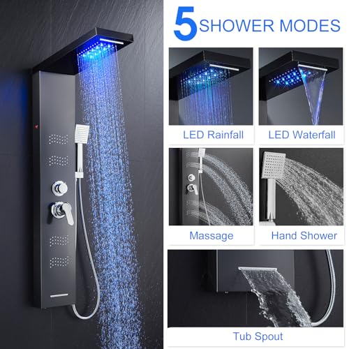 TSIBOMU Stainless Steel Shower Panel view 2