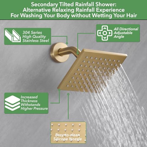 VANFOXLE Shower System Brushed Gold view 2