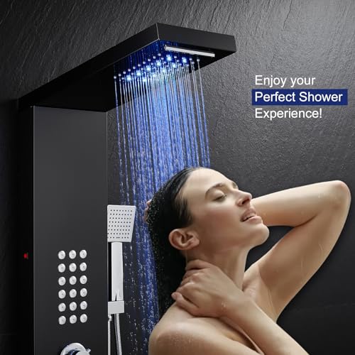 ROVATE LED Shower Panel Tower view 4