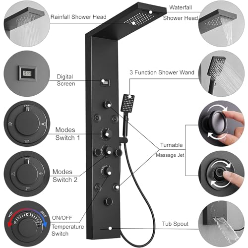 Bathfinesse Stainless Steel Shower Panel view 2