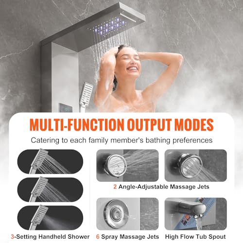 VEVOR Shower Panel 6 Shower view 4