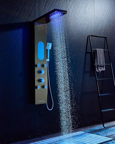 MENATT 5-Jet LED Shower Panel view 2