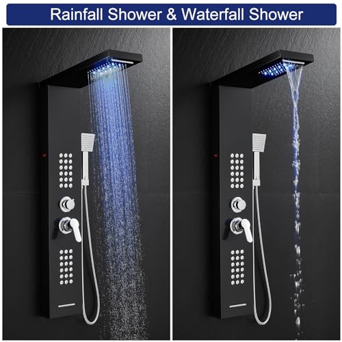 ROVATE LED Shower Panel Tower view 5