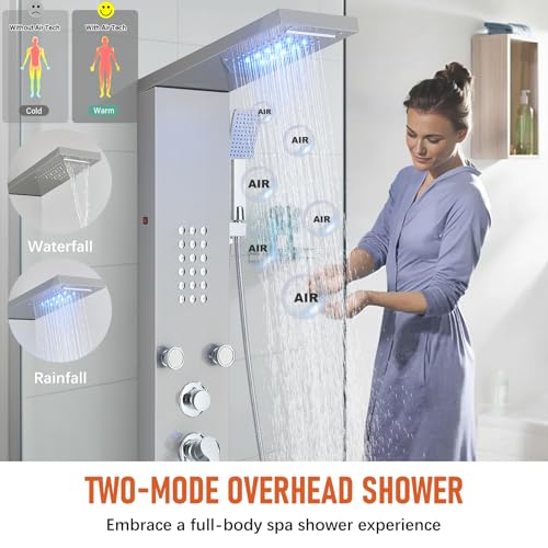 FUZ LED Brushed Nickel Shower view 3